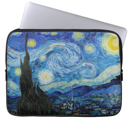 Funda Para Portátil Noche Van Gogh Starry. Arte vintage impresionista