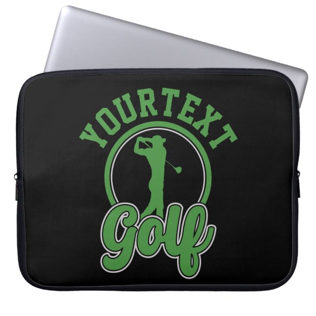 Funda Para Portátil NOMBRE ADICIONAL DE Golf Personalizado Retro Pro G (Frente)