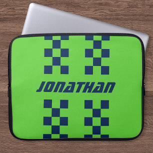 Funda Para Portátil Nombre Colores Totalmente Personalizados Doble Cua