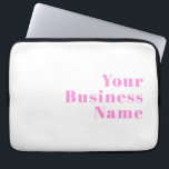 Funda Para Portátil Nombre comercial editable moderno o nombre y apell<br><div class="desc">Elegante y moderno nombre de negocio u otro texto,  edite como quieras!</div>