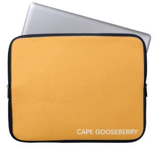 Funda Para Portátil Nombre de color amarillo de Gooseberry de Cabo