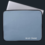 Funda Para Portátil Nombre de color azul de la grúa azul<br><div class="desc">Nombre de color azul de la grúa azul</div>