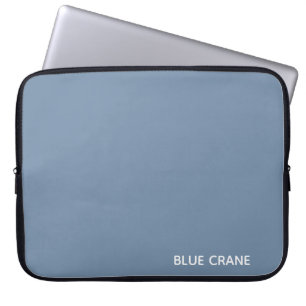 Funda Para Portátil Nombre de color azul de la grúa azul