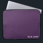Funda Para Portátil Nombre de color azul violeta de John<br><div class="desc">Nombre de color azul violeta de John</div>