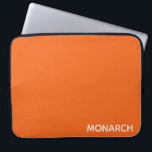 Funda Para Portátil Nombre de color de la naranja de mariposa monarca<br><div class="desc">Nombre de color de la naranja de mariposa monarca</div>