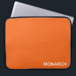 Funda Para Portátil Nombre de color de la naranja de mariposa monarca<br><div class="desc">Nombre de color de la naranja de mariposa monarca</div>