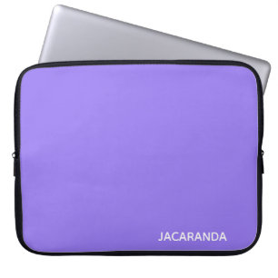 Funda Para Portátil Nombre de color púrpura de Jacaranda
