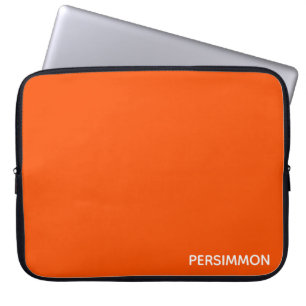 Funda Para Portátil Nombre de color rojo de Persimmon