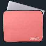 Funda Para Portátil Nombre de color rosa guayaba<br><div class="desc">El rosa cálido de la fruta de la guayaba.</div>