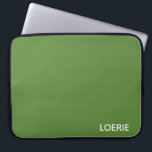 Funda Para Portátil Nombre de color verde de Loerie<br><div class="desc">Nombre de color verde de Loerie</div>