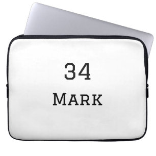 Funda Para Portátil nombre de equipo agregar nombre de jugador fecha d
