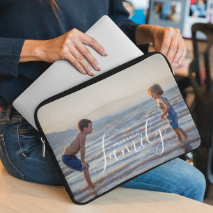 Funda Para Portátil Nombre de familia de Personalizado de plantilla de