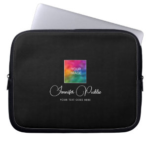 Funda Para Portátil Nombre del logotipo de envío de texto del personal