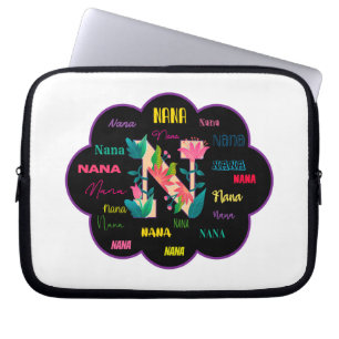 Funda Para Portátil Nombre floral Nana