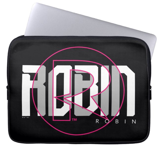 Funda Para Portátil Nombre Hi-Tech Gráfico de Robin (Frente)