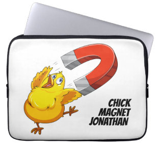Funda Para Portátil Nombre personalizado Chick Magnet