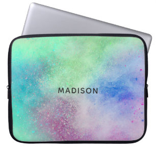 Funda Para Portátil Nombre personalizado Color Explosión de las mangas