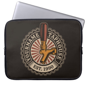 Funda Para Portátil NOMBRE Personalizado Craft Beer Taphouse Brewery B