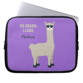 Funda Para Portátil Nombre personalizado de Guay Llama y mangas de ord