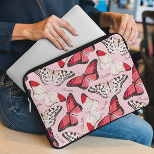 Funda Para Portátil Nombre personalizado del patrón de Moda de la mari