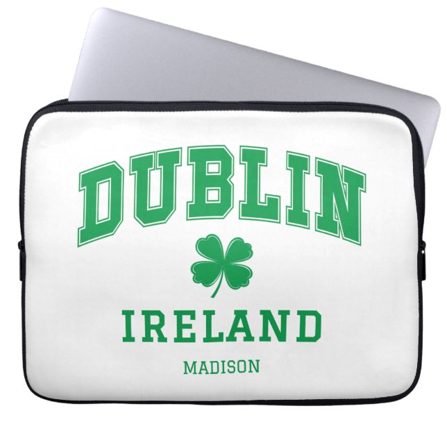 Funda Para Portátil Nombre personalizado Dublín Irlanda (Frente)