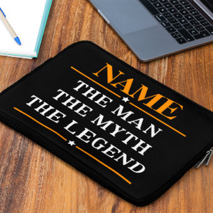 Funda Para Portátil Nombre Personalizado El Hombre El Mito La Leyenda