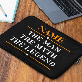 Funda Para Portátil Nombre Personalizado El Hombre El Mito La Leyenda