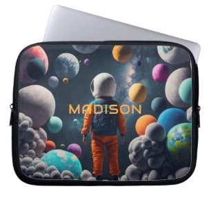 Funda Para Portátil Nombre personalizado Espacio de fantasía Kid