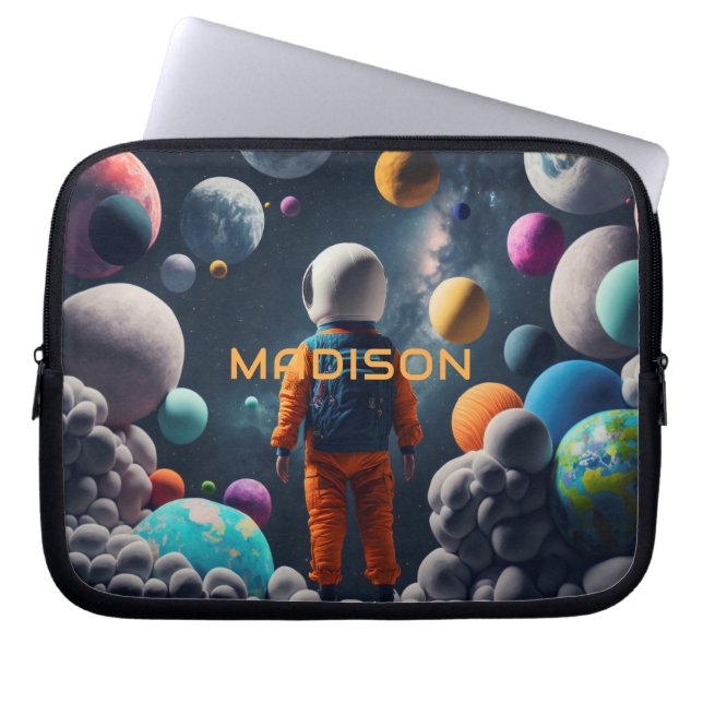 Funda Para Portátil Nombre personalizado Espacio de fantasía Kid (Frente)