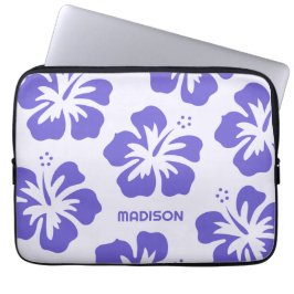 Funda Para Portátil Nombre personalizado Hibiscus