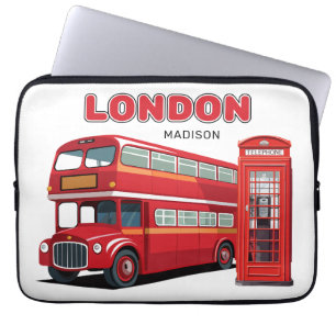 Funda Para Portátil Nombre personalizado Londres Inglaterra