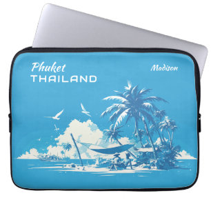 Funda Para Portátil Nombre personalizado y texto Phuket Tailandia