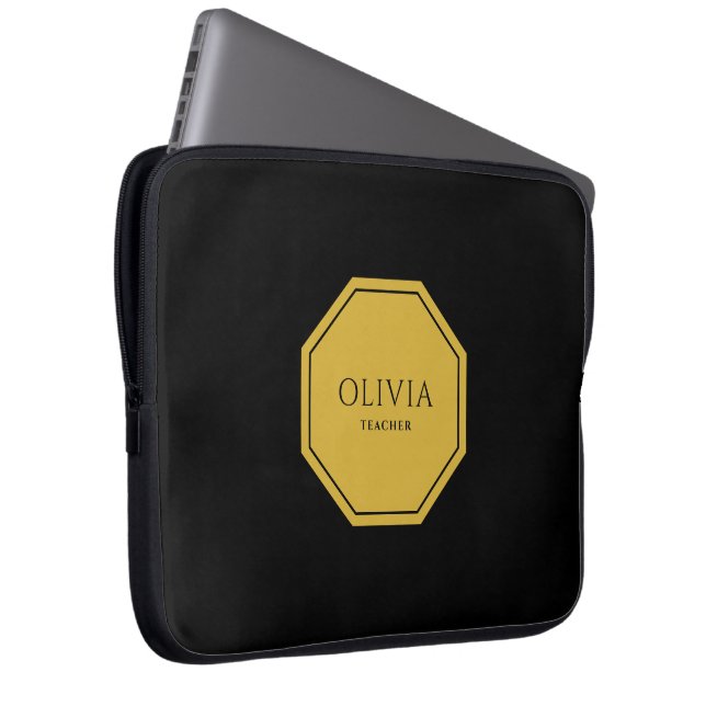 Funda Para Portátil Nombre personalizado y título Manga para portátil  (Anverso derecho)