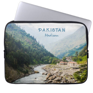 Funda Para Portátil Nombre y texto personalizados de Pakistán
