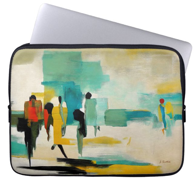 Funda Para Portátil Noontide Vibrance – Abstract Figures (Frente)