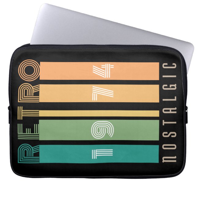 Funda Para Portátil Nostálgico retro 1974 (Frente)