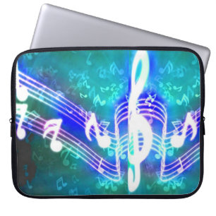 Funda Para Portátil Notas Musicales