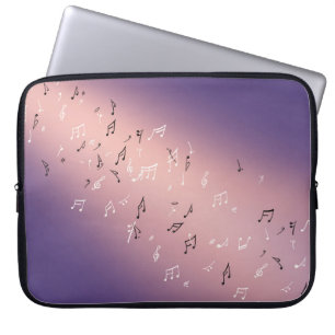 Funda Para Portátil Notas musicales Lilac Moon