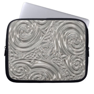 Funda Para Portátil Noveau victoriano plateado