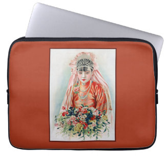 Funda Para Portátil Novia en rojo a Boda chino en Shanghai