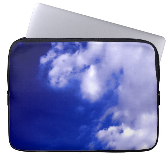 Funda Para Portátil Nubes azules y blancas (Frente)