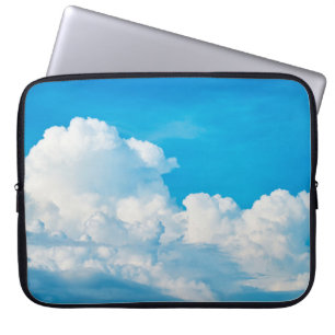 Funda Para Portátil Nubes de fondo del cielo azul blancas