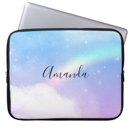 Funda Para Portátil Nubes mágicas pasteles y arcoiris