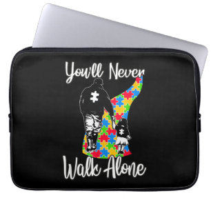 Funda Para Portátil Nunca caminarás solo Padre Hija Autismo
