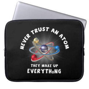 Funda Para Portátil Nunca confiar en el átomo