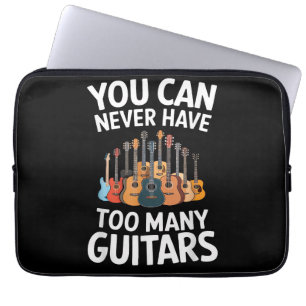 Funda Para Portátil Nunca Puedes Tener Demasiadas Guitarras Músico Div