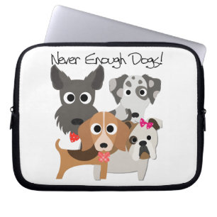Funda Para Portátil Nunca suficientes perros