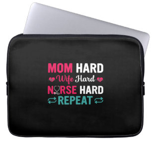 Funda Para Portátil Nurse Gift Mamá esposa dura enfermera