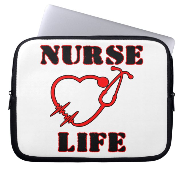 FUNDA PARA PORTÁTIL NURSE LIFE (Frente)