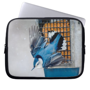 Funda Para Portátil Nuthatch blanco en nieve - foto original